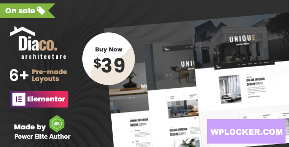 Diaco v1.5 - Architecture & Interior Design Elementor WordPress Theme