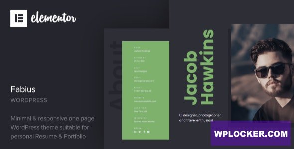 Fabius v1.0 - Resume WordPress Theme