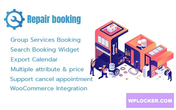 Repair Booking v1.4 - WordPress booking system for repair service industries