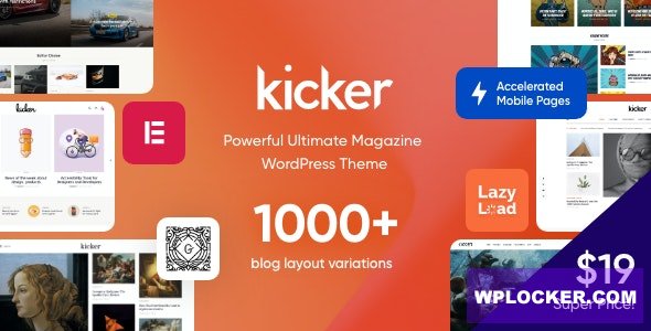 Kicker v1.2.2 - Multipurpose Blog Magazine WordPress Theme + Gutenberg