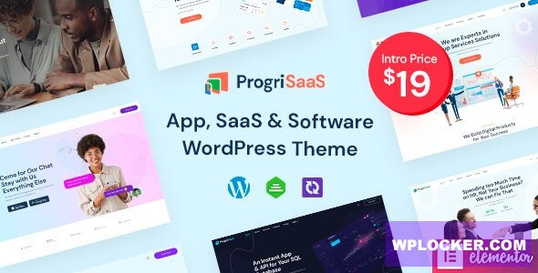 ProgriSaaS v1.0 - Creative Landing Page WordPress Theme