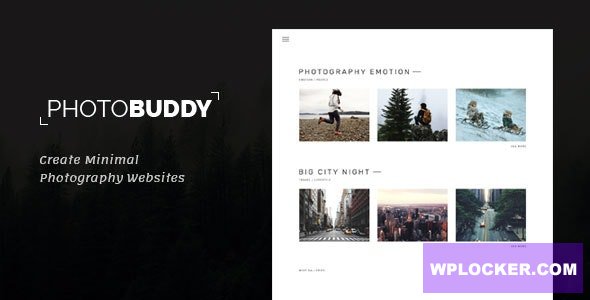 PhotoBuddy v1.0.3 - Photography WordPress Theme