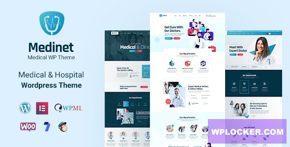 Medinet v2.0.1 - Medical and Health WordPress Theme +RTL