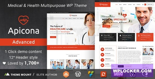 Apicona v22.6.0 - Health & Medical WordPress Theme