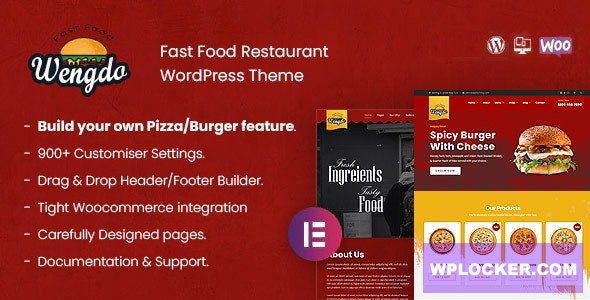 Wengdo v2.0 - Fastfood WordPress Theme