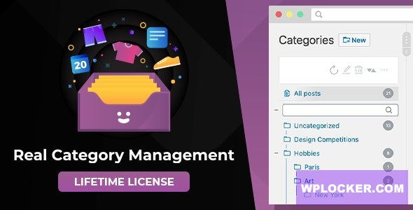 WordPress Real Category Management v4.0.8 - Content Management in Category Folders with WooCommerce Support