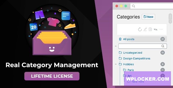 WordPress Real Category Management v4.2.64 - Content Management in Category Folders with WooCommerce Support