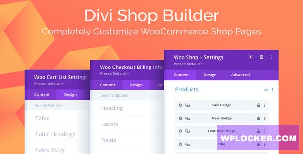 Divi Shop Builder For WooCommerce v1.1.16