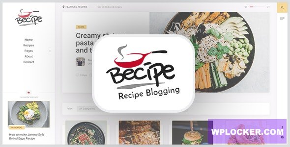 Becipe v1.6 - Recipe Blogging WordPress Theme