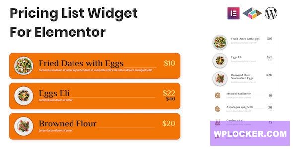 Pricing List Widget For Elementor v1.0