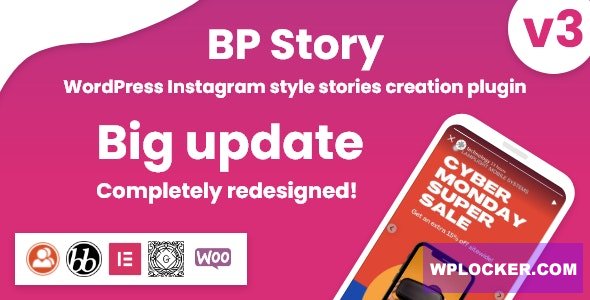 BP Story v3.1.3 - Instagram style stories for WordPress