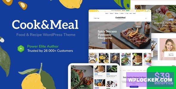 Cook&Meal v1.0 - Food Blog & Recipe WordPress Theme