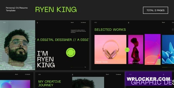 Ryen King v1.0.0 - Personal CV/Resume WordPress Theme