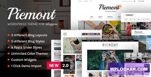 Piemont v2.4 - Premium Travel & Lifestyle Responsive WordPress Blog Theme