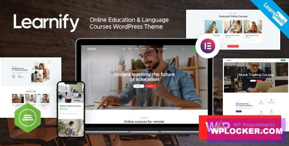 Learnify v1.5.0 - Online Education Courses WordPress Theme