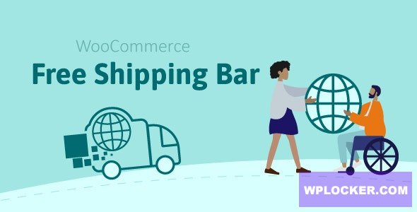 WooCommerce Free Shipping Bar v1.1.8 - Increase Average Order Value