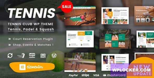 Spyn v1.3 - Tennis Club WordPress Theme