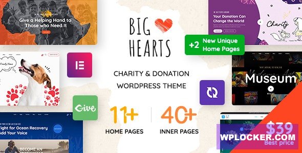 BigHearts v2.0.0 - Charity & Donation WordPress Theme