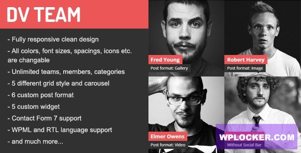 DV Team v2.0 - Responsive Team Showcase WordPress Plugin