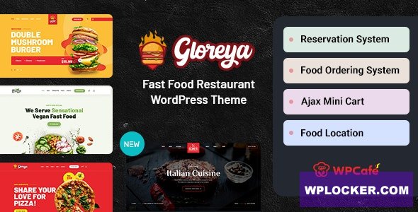 Gloreya v2.0.5 - Fast Food WordPress Theme