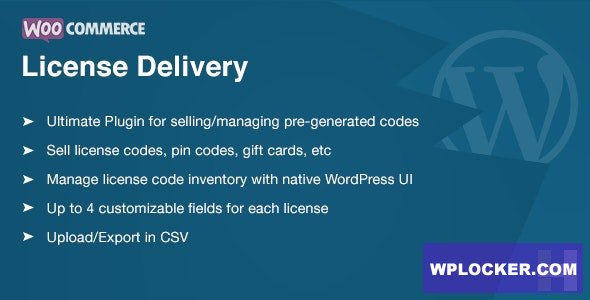 WooCommerce License Delivery & Management v2.1.5