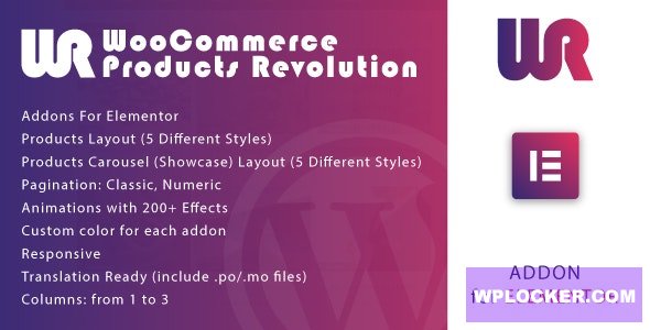 WooCommerce Products Revolution for Elementor v1.0