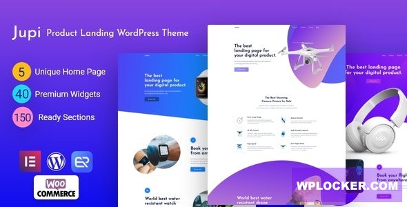 Jupi v1.4.0 - Product Landing WordPress Theme