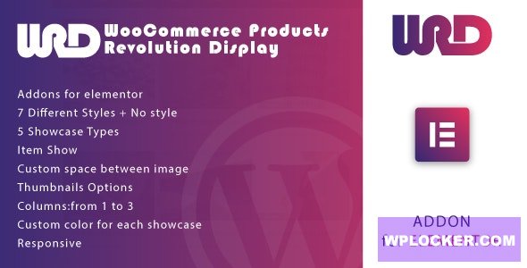 Woocommerce Products Revolution Display for Elementor v1.0.0