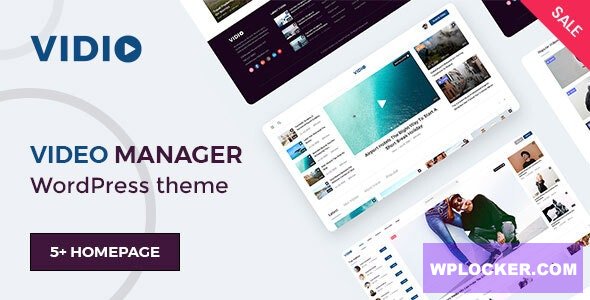Vidio v1.4.4 - Video Manager WordPress theme