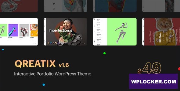 Qreatix v1.6 – Interactive Portfolio WordPress Theme
