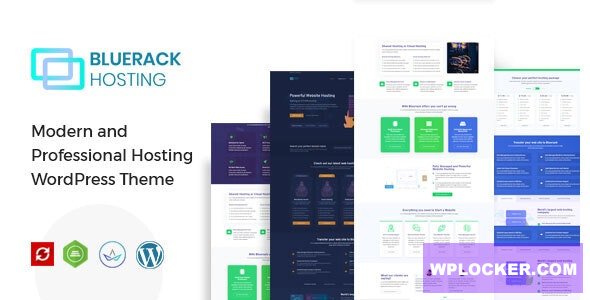 Bluerack v1.8 - Modern Hosting WordPress Theme