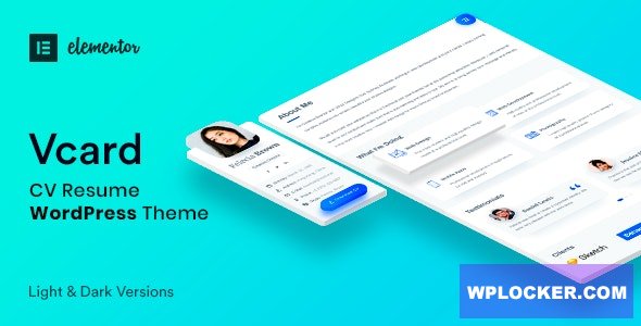 Vcard v1.0.6 - CV Resume WordPress Theme