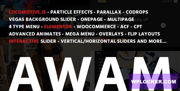 Awam v1.0.9 - Agency Portfolio WordPress Theme