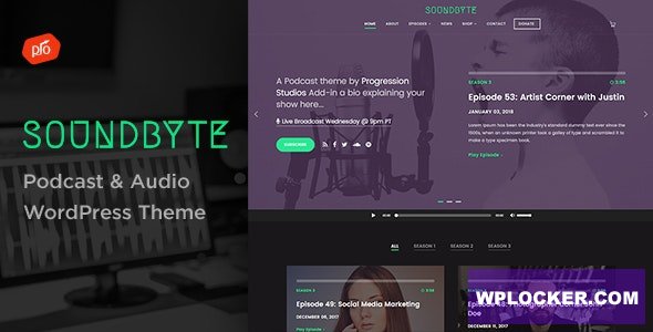 Soundbyte v3.8 - Podcast/Audio WordPress Theme