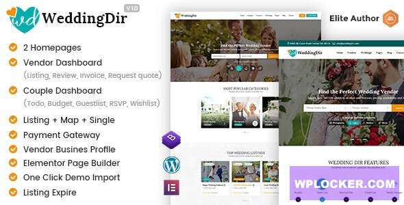 WeddingDir v1.0 - Directory Listing WordPress Theme