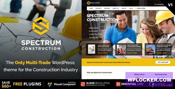 Spectrum v3.1.2 - Multi-Trade Construction Business Theme