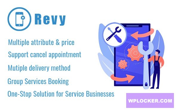 Revy v1.6 - WordPress booking system for repair service industries