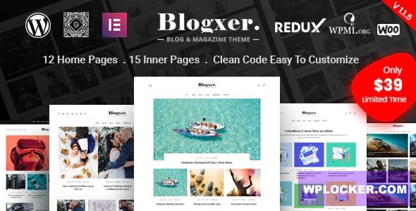 Bloxer v1.1.7 - Blog & Magazine WordPress Theme