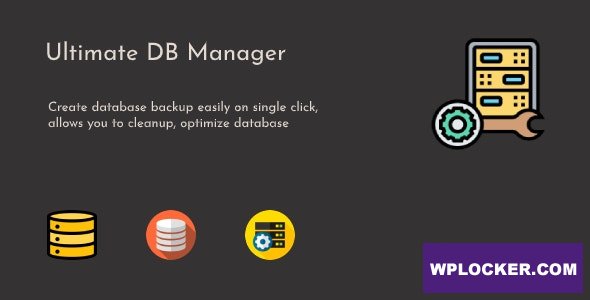 Ultimate DB Manager v1.0.3 - WordPress Database Backup, Cleanup & Optimize Plugin