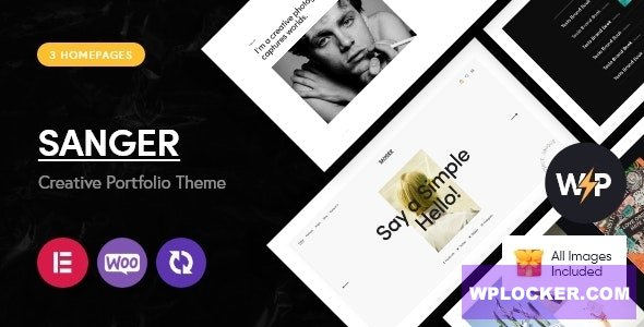 Sanger v1.2 - Personal Portfolio for Creatives WordPress Theme