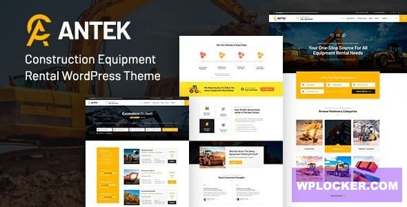 Antek v3.1 - Construction Equipment Rentals WordPress Theme