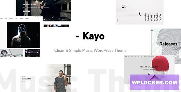 Kayo v1.4.0 - Clean and Simple Music WordPress Theme