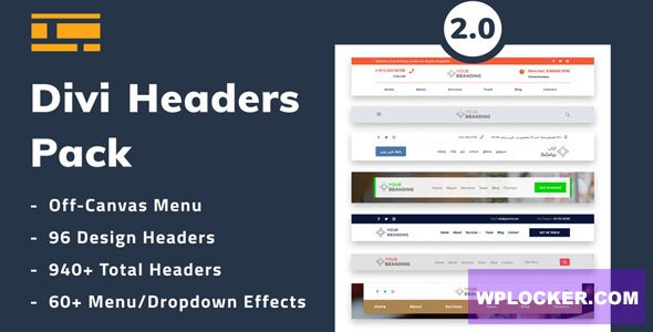 Divi Headers Pack 2.1