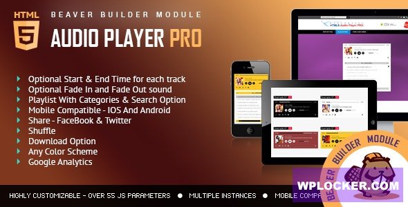 Audio Player PRO v1.0 - Beaver Builder Module