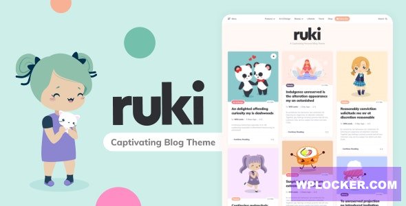 Ruki v1.2.6 - A Captivating Personal Blog Theme