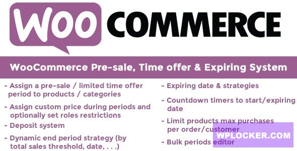 WooCommerce Pre-sale, Time offer & Expiring System v1.0.8