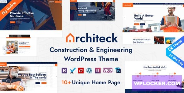 Architeck v2.2 - Construction WordPress Theme