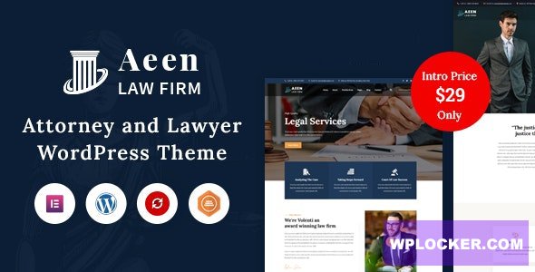 Aeen v1.8.1 - Attorney and Lawyer WordPress Theme