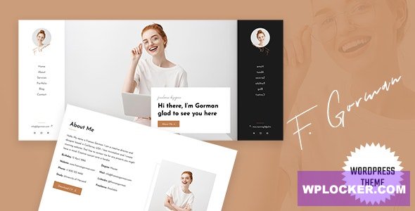 Gorman v1.0 - Personal Portfolio WordPress Theme