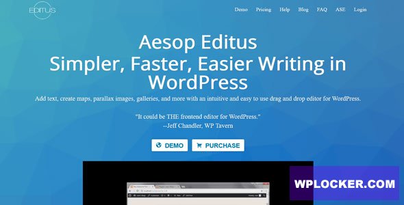 Editus v1.4.5 - Simpler, Faster, Easier Writing in WordPress